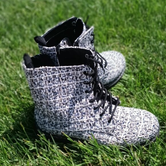 Torrid Multicolored Combat Boots Size 13 - Picture 1 of 4
